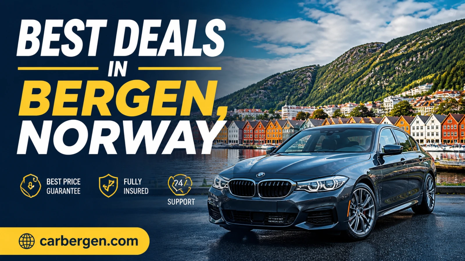 Cheap SUV rental near Bergen, Norway airport with no deposit